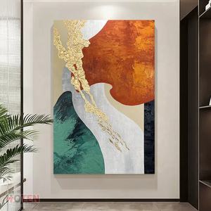 Peint à la main abstrait toile mur Art sans cadre <span class=keywords><strong>peinture</strong></span> à l'huile sur toile <span class=keywords><strong>paysage</strong></span> Design Style décoration murale œuvre montage <span class=keywords><strong>facile</strong></span> - Product Image 2