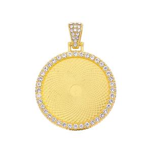 Pendentif en alliage de moissanite 30 mm le plus vendu, personnalisé, plaqué or, style hip-hop, diamant, <span class=keywords><strong>photo</strong></span>, serti de pierres, nouvelle collection printemps - Product Image 2