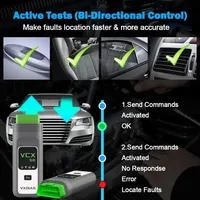 VXDIAG VCX SE VX408 Scanner de diagnostic OBD2 C6 Star pour voiture Mercedes Benz Support de diagnostic DoIP J2534 Programmation ECU Codage A +