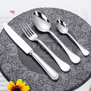 Luxury Modern Lightweight Stainless Steel and Cutlery <b>Set</b> Restaurant -Wholesale Spoon Fork Knife <b>Dinnerware</b> - Product Image 2