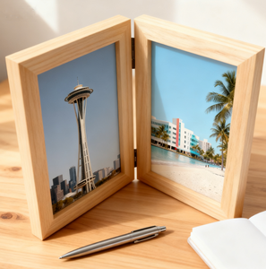 Hai mở bản lề Khung ảnh gỗ cho trang trí nội thất - Product Image 5