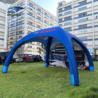 Tentes dôme gonflables imperméables et résistantes au feu 5x5m pour rallyes automobiles, sport motorisé, gazebo scellé pour événements en plein air