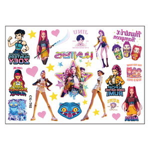 Autocollants de tatouage KPOP pour groupe de filles 'Witch Hunting', autocollants de tatouage de dessin animé pour enfants, autocollants pour fête <span class=keywords><strong>d</strong></span>'anniversaire, autocollants à transfert <span class=keywords><strong>d</strong></span>'<span class=keywords><strong>eau</strong></span> - Product Image 3