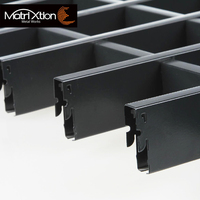 Machine de production de plafonds Matrixtion, plafond décoratif suspendu en métal, cellule ouverte en aluminium, plafond en aluminium pour bâtiment, grille moderne pour bureau