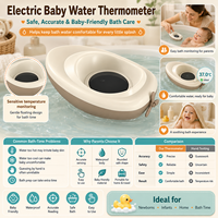 Thermomètre numérique pour bain de bébé en forme de crocodile, thermomètres pour l'eau des bébés, baignoire pour bébé avec indicateur de température, bain pour nouveau-né