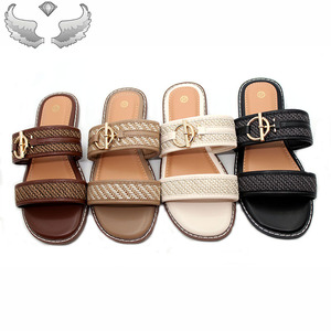 <span class=keywords><strong>Ciabatte</strong></span> Casual da Donna, Sandali, Pantofole da Spiaggia alla Moda in Maglia - Product Image 1