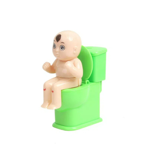 2025 Wholesale Creative Tricky Decompression Whole Person Spray Toilet Toys Mini Trick Toys Poop <b>Shoot</b> the Toilet - Product Image 4