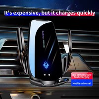 Chargeur sans fil pour voiture 15W, station de charge rapide magnétique, bouton tactile pour grille d'aération, support de téléphone portable pour voiture