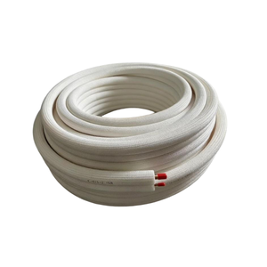 Kit de conduites de réfrigérant de haute qualité 1/4 3/8 en cuivre isolé pour connexion de <span class=keywords><strong>climatiseur</strong></span> <span class=keywords><strong>split</strong></span> avec raccords à sertir en laiton - Product Image 3