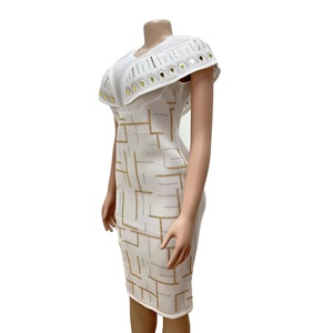 L-3XL Phụ Nữ Châu Phi Của New Sang Trọng Hot Kim Cương Mô Hình Ăn Mặc Hip Bọc Ăn Mặc - Product Image 3