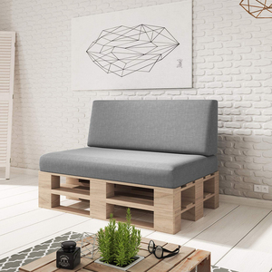 SUREWAL उच्च घनत्व फोम के साथ फूस तकिया हटाने योग्य कवर, फूस सोफे, सीट और वापस तकिया बाक़ी इनडोर, आउटडोर के लिए - Product Image 2