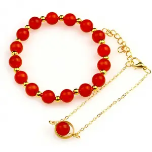 Pierre naturelle Coloré perles de pierre bracelet 2 pièces/ensemble Pour femmes Enfant ST127