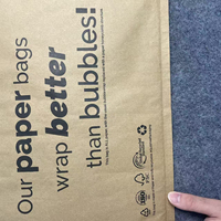 Enveloppe d'expédition personnalisée avec logo, écologique, biodégradable, compostable, en papier nid d'abeille, enveloppe rembourrée en carton ondulé, sac d'expédition