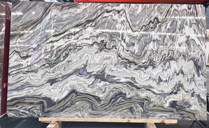 Losas de mármol de cuarcita de corriente de plata natural, encimeras de cocina modernas, mesas de tocador, baldosas de suelo de pared, mármol <span class=keywords><strong>Cipollino</strong></span> <span class=keywords><strong>Nero</strong></span> - Product Image 5