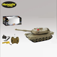 1:32 Ölçekli M1A2 Küçük Tank Simülasyonu Uzaktan Kumandalı Askeri Muharebe Tankı Oyuncak Işıklı ve Sesli 50M Menzilli Otomatik Dönüş