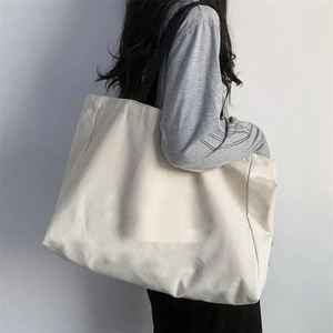 Sac fourre-tout en toile de coton écologique personnalisé, extra large, épais, grande capacité, décontracté, pliable, surdimensionné - Product Image 4
