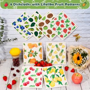 Dishcloth Biodegradable Kitchen <b>Dish</b> Cleaning Sponge <b>Dish</b> Cloth Cellulose Sponge Cloth - Product Image 2