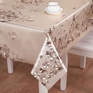 Vàng dập nổi PVC Khăn trải bàn với bạc dập nổi kim loại in nhựa bảng Bìa sợi được hỗ trợ cho bên ngoài trời tiệc chiêu đãi - Product Image 2