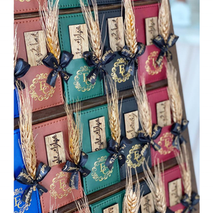 PU 가죽 웨딩 테이블 장식 우드 홀더 플라워 홀더 향수병 케이스 결혼식 파티 증정품 선물 트레이 - Product Image 6