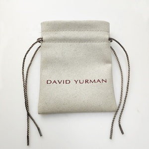 Bolsa de Joyería con Cordón de Microfibra y Gamuza, Impresa con Logotipo Personalizado, Bolsa de Regalo Elegante y Económica para Exhibición de Joyería - Product Image 2