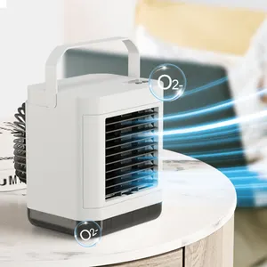 Aire acondicionado de anión inteligente portátil de 1000W con luces LED Mini ventilador enfriador de aire acondicionado USB para oficina en casa