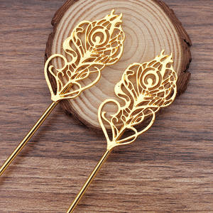 Qiyifeng accessori fai da te palazzo passo agitazione forcina antico materiale in lega di ferro tondino (09831) - Product Image 4