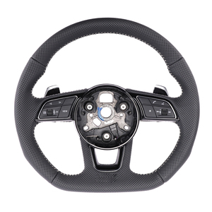 Volant en cuir perforé en gros pour <span class=keywords><strong>Audi</strong></span> <span class=keywords><strong>TT</strong></span> <span class=keywords><strong>RS</strong></span> MK3 A6 G4 C7 2017 S6 - Product Image 2