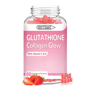 <strong>Manufacturer</strong> Direct Sale Immune Support Skin Whitening Supplements L-<strong>Glutathione</strong> Collagen Gummies for Adults - Product Image 1
