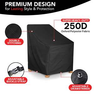 250 د قماش أكسفورد بوليستر مقاوم للماء ، طاولة أريكة كرسي كوف - Product Image 3