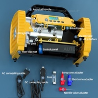 Pompe à gonfler les pneus de voiture automatique multifonction sans fil, moniteur de pression des pneus, jauge de pression numérique 150 PSI, lumière d'urgence