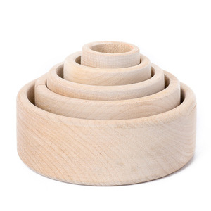 Montessori Spielzeug Wooden Stacking rainbow Bowl Juguetes Para Los Ninos Other Educational Building Stack Classic Toys for Kids - Product Image 4