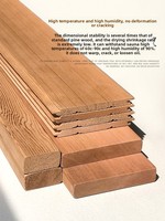 Kanadische Rotzeder-Saunabretter, knotenfreie Verstärkungsplatten für Decke und Wand, Sockelpaneele für Dampfbad, Balkon und Außenbereich