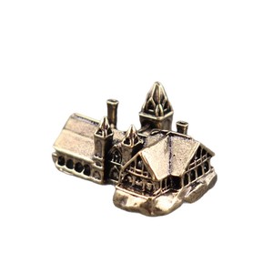 Miniaturas de Casas Pequeñas de Latón, Figuras de Castillo, Arquitectura, Micropaisaje, Manualidades de Escritorio, Adornos, Accesorios de Decoración para el Hogar - Product Image 6