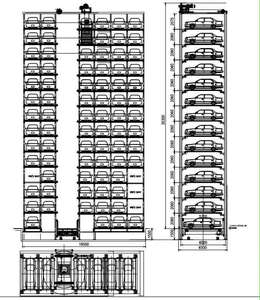 Tự Động Thông Minh Xe Dọc Tháp Hệ Thống Đỗ Xe SUV Sedan Cơ Khí Bãi Đậu Xe Nền Tảng Nhà Để Xe Cho Khách Sạn Bệnh Viện - Product Image 6