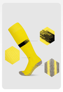Nouveautés 2026 Chaussettes antidérapantes montantes en tissu polyester-coton pour le jogging et les activités <span class=keywords><strong>de</strong></span> plein air, couleur orange, pour le football, cadeau pour homme, articles en gros - Product Image 4