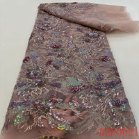 Luxe personnalisé ou Standard bon prix paillettes perlées 3d fleur patchs broderie dentelle tissu