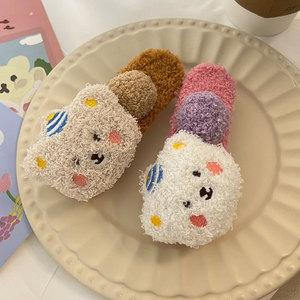 Dễ thương 11.5cm ít Gấu Vịt vải sang trọng kẹp tóc của phụ nữ ngọt ngào Acetate bên <span class=keywords><strong>Clip</strong></span> <span class=keywords><strong>bangs</strong></span> Phụ kiện tóc cho các bên - Product Image 6