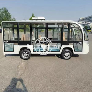 Autobús turístico de combustible blanco de 11 asientos Cith Shuttle Vehicle Sightseeing Car en venta con puerta - Product Image 1