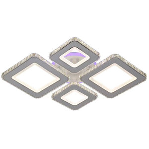 Haute luminosité luxe conçu encastré salon chambre 198w chambre lumières carré Led plafonniers pour la maison 3000K-6500K - Product Image 6