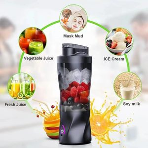 Sports Blender Portable <b>Bottle</b> Fruit Juicer USB Type-C Rechargeable Personal Portable Smoothie Blender - Product Image 2