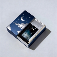 Boîte cadeau à tiroir coulissant personnalisée pour parfums de luxe, présentoir de marque pour la vente au détail avec ruban et insert en mousse