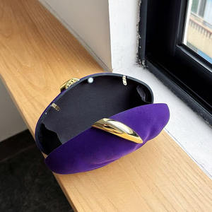 <span class=keywords><strong>Sac</strong></span> de soirée pour femme en métal de luxe avec fermoir à clip, <span class=keywords><strong>sac</strong></span> à main de mariage, <span class=keywords><strong>sac</strong></span> à main de cérémonie en velours unique, <span class=keywords><strong>sac</strong></span> à main de banquet, pochette en forme de mangue - Product Image 6