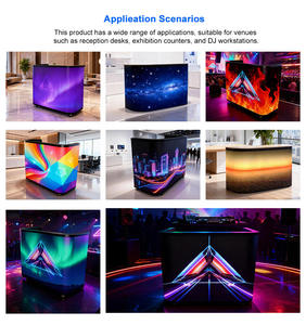 Cabina de DJ LED Premium p1.86 con Pantalla Flexible y Ruedas, Kit con Logotipo para Recepción - Product Image 6