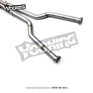 Tubo de escape recto YD Catback para <span class=keywords><strong>BMW</strong></span> <span class=keywords><strong>M6</strong></span> E63 <span class=keywords><strong>V10</strong></span> 5.0L 2006-2010 2,75 pulgadas tubo de escape de acero inoxidable sistema de escape de coche - Product Image 3