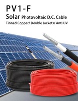Solar-Gleichstromkabel 4mm² Doppelt Isoliert Zweiadrig Verzinntes Kupferkabel mit PVC-Isolierung für PV-Module