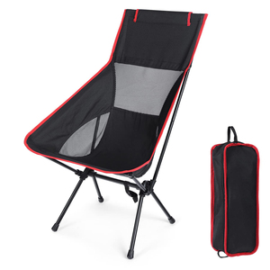 Factory Customized Outdoor Aluminum Ultralight Foldable Compact <b>Zero</b> <b>Gravity</b> <b>Chair</b> High Back Camping Moon <b>Chair</b> With Pillow - Product Image 1