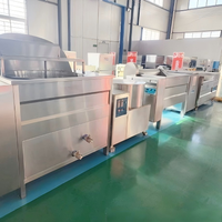 Semi-automatische multifunctionele apparatuur voor de verwerking van fruit en aardappelchips, complete machine voor het frituren van aardappelchips