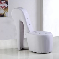 Chaise de salon tapissée par velours élégant moderne de chaise à dossier haut de conception unique pour l'hôtel à la maison