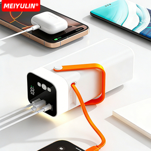 Banco de Energía Portátil Recargable con Pantalla Digital, Carga Inalámbrica, Micro USB, Aluminio ABS, 40000mAh de Alta Capacidad para Laptop - Product Image 6