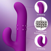 Vibrateur clitoridien AITT en silicone, étanche, rechargeable par USB, 10 modes de vibration, design silencieux et mini, plaisir féminin, CE ROHS